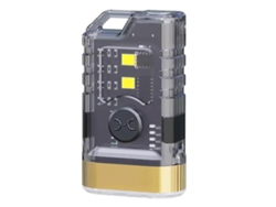 Mini Lámpara Portátil Multifuncional (negra) Con Luces Led Duales