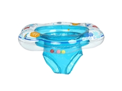 HYMNORA Aro de Natación para Bebé con Asiento de Seguridad, Doble Cámara de Aire, Ideal para Piscina, Baño o Entrenamiento Acuático