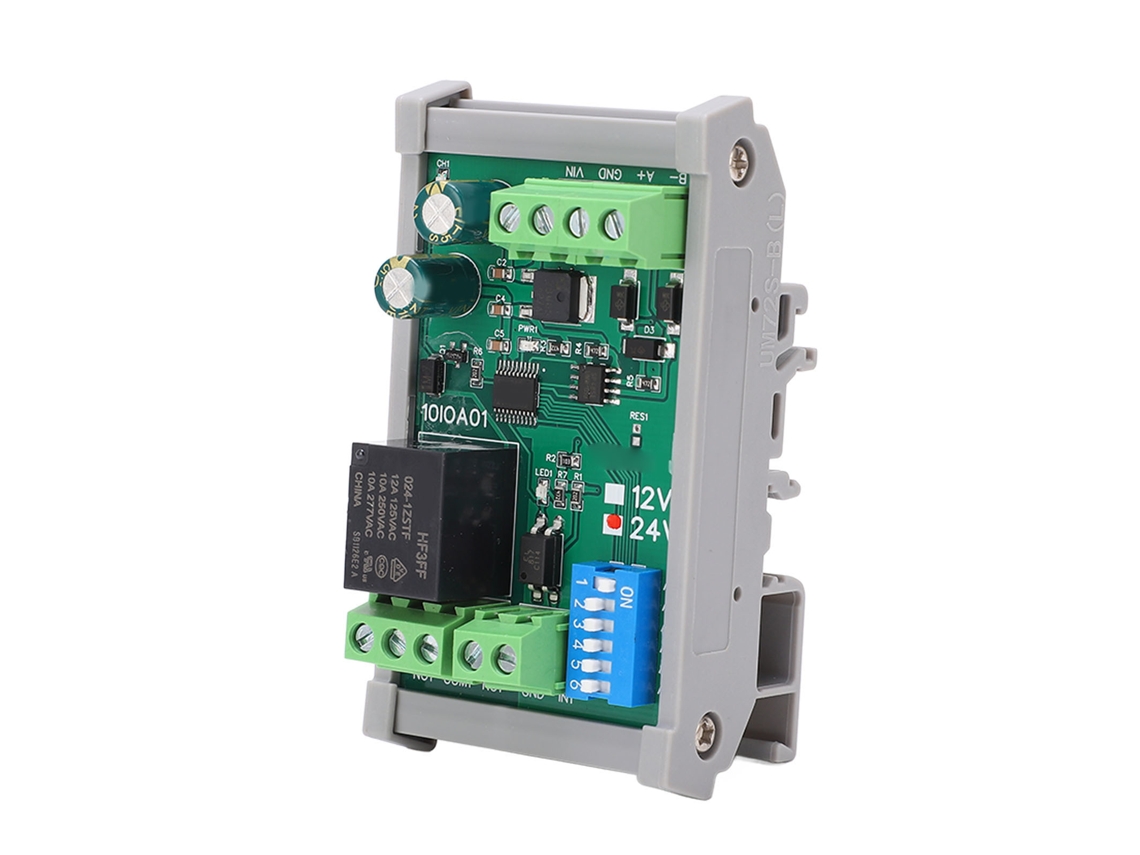 Omni-módulo De Relé De 1 Canal Dc 24v Placa De Relé Rs485 Con Caja Para Equipos Eléctricos