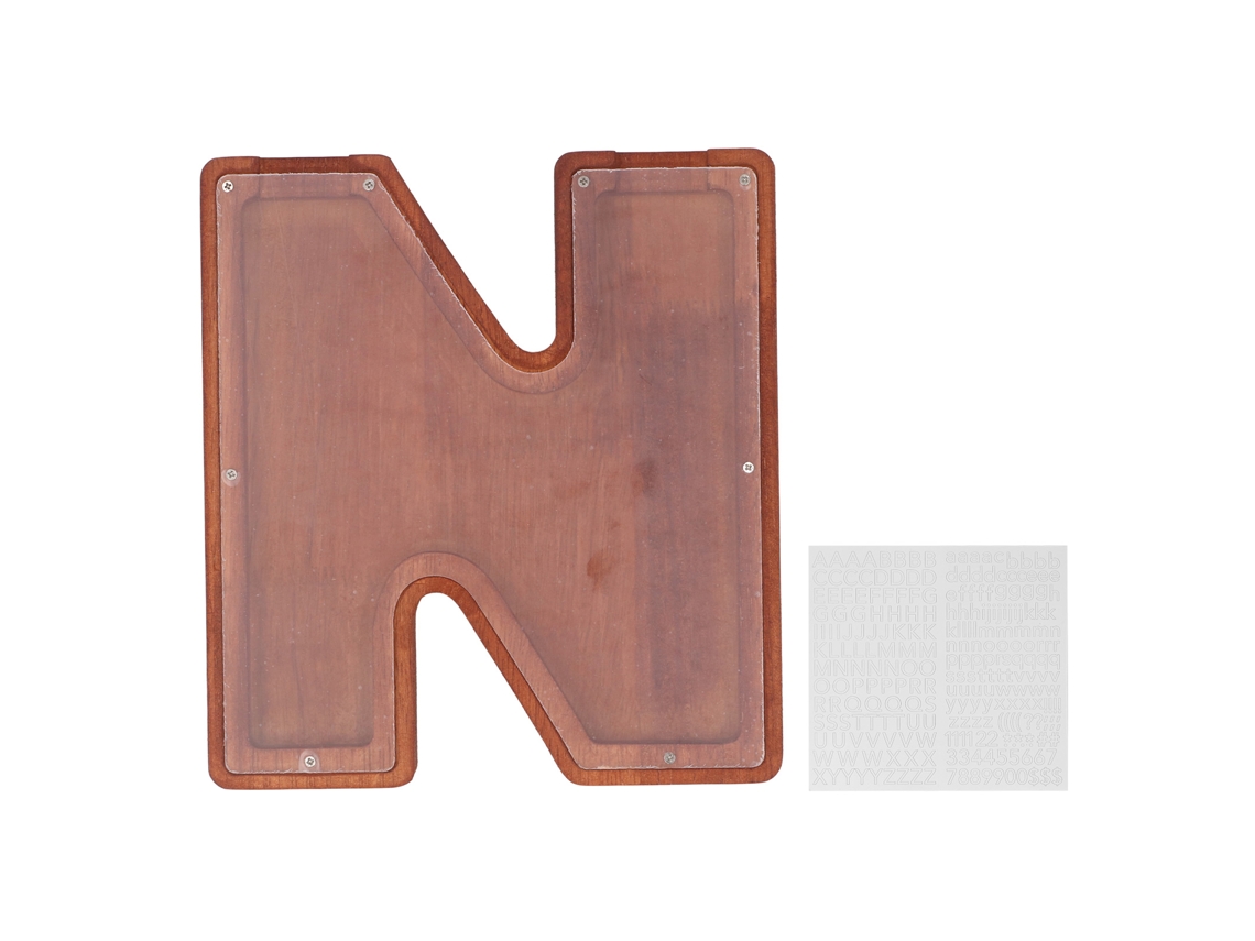 Dan26-hucha De Letra Personalizada Hucha De Madera Con Letras Para Niños Caja De Monedas Alfabeto