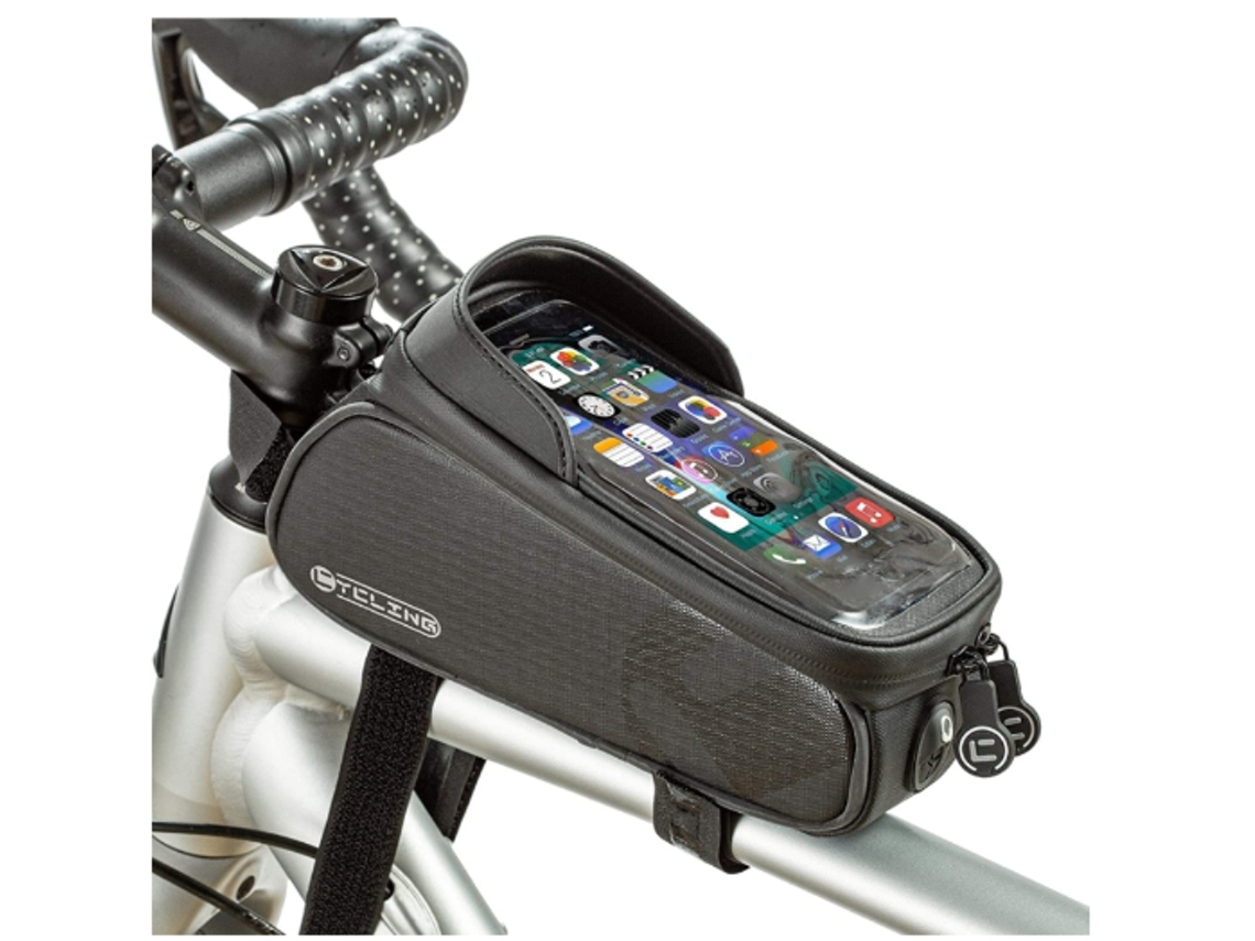 Bolsa para bicicleta, accesorios de ciclismo Yizhood, regalos de ciclismo para hombre (negro)