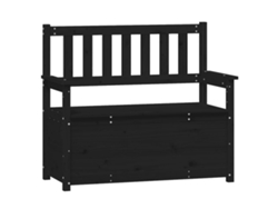 Banco de madera maciza de pino negro MAISON EXCLUSIVE 112,5x51,5x96,5 cm