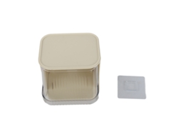Porta bolsitas de té, multifuncional, para oficina, cápsulas, café, caja de pie, plástico, acrílico, blanco