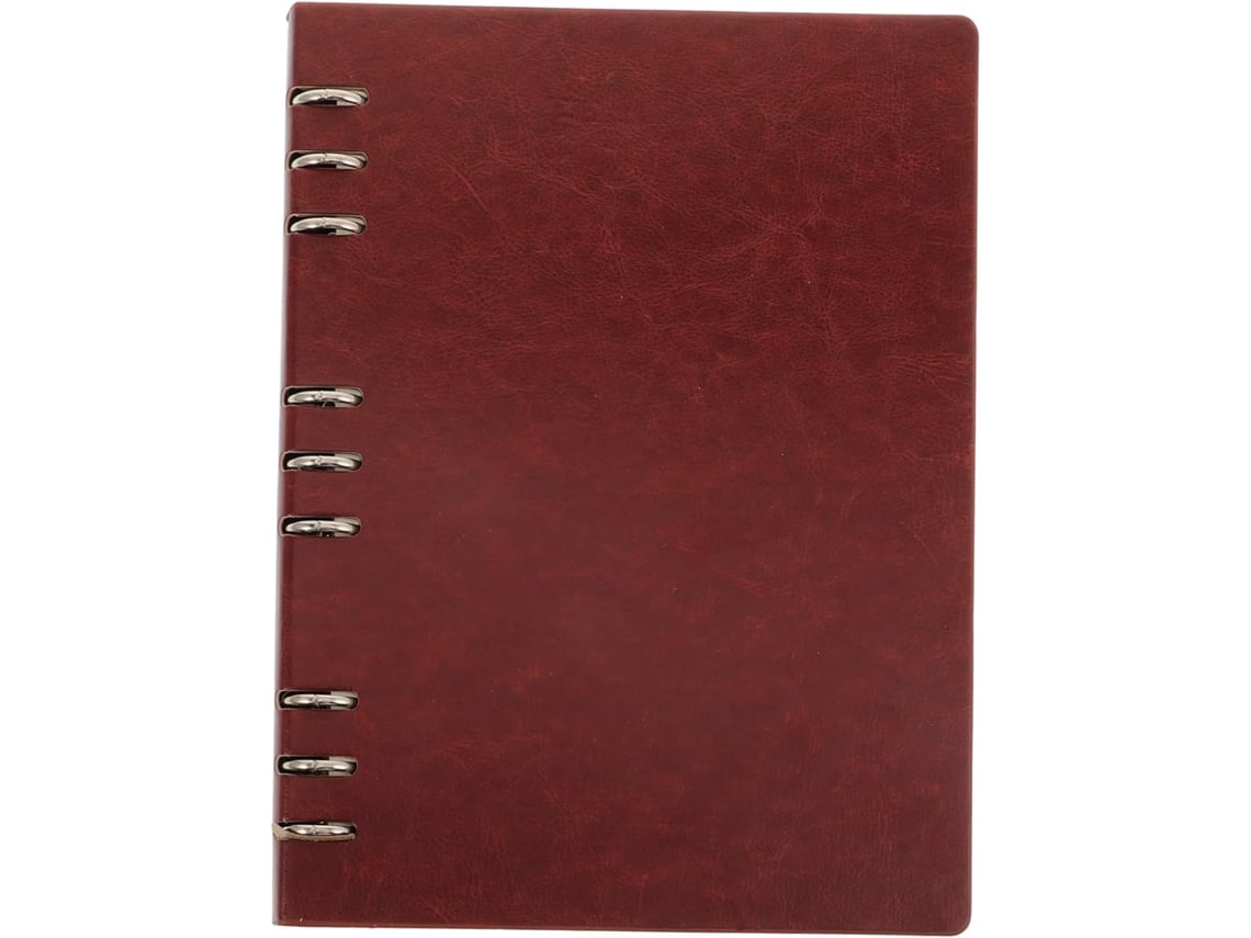 Cuaderno De Anillas De Cuero Con Tapa Blanda, Cuaderno Rayado Para Escribir Y Planificar.