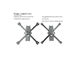 Kit De Chasis darwinfpv Baby Baby Ape V2 Chasis De 142 Mm De Distancia Entre Ejes De 3 Pulgadas Kit Vacío Para Drones Rc Fpv Racing