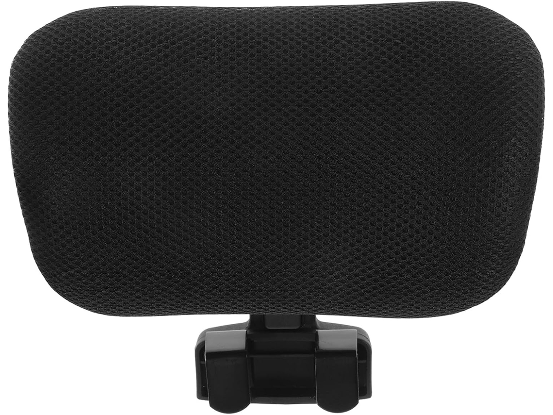 Appui-tête De Chaise Travail Regulable En Hauteur 2 6 Cm Plástico Y Nylon Coussin Tête Noir