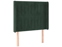 Cabecero VIDAXL Verde Terciopelo (103x16x128 cm )