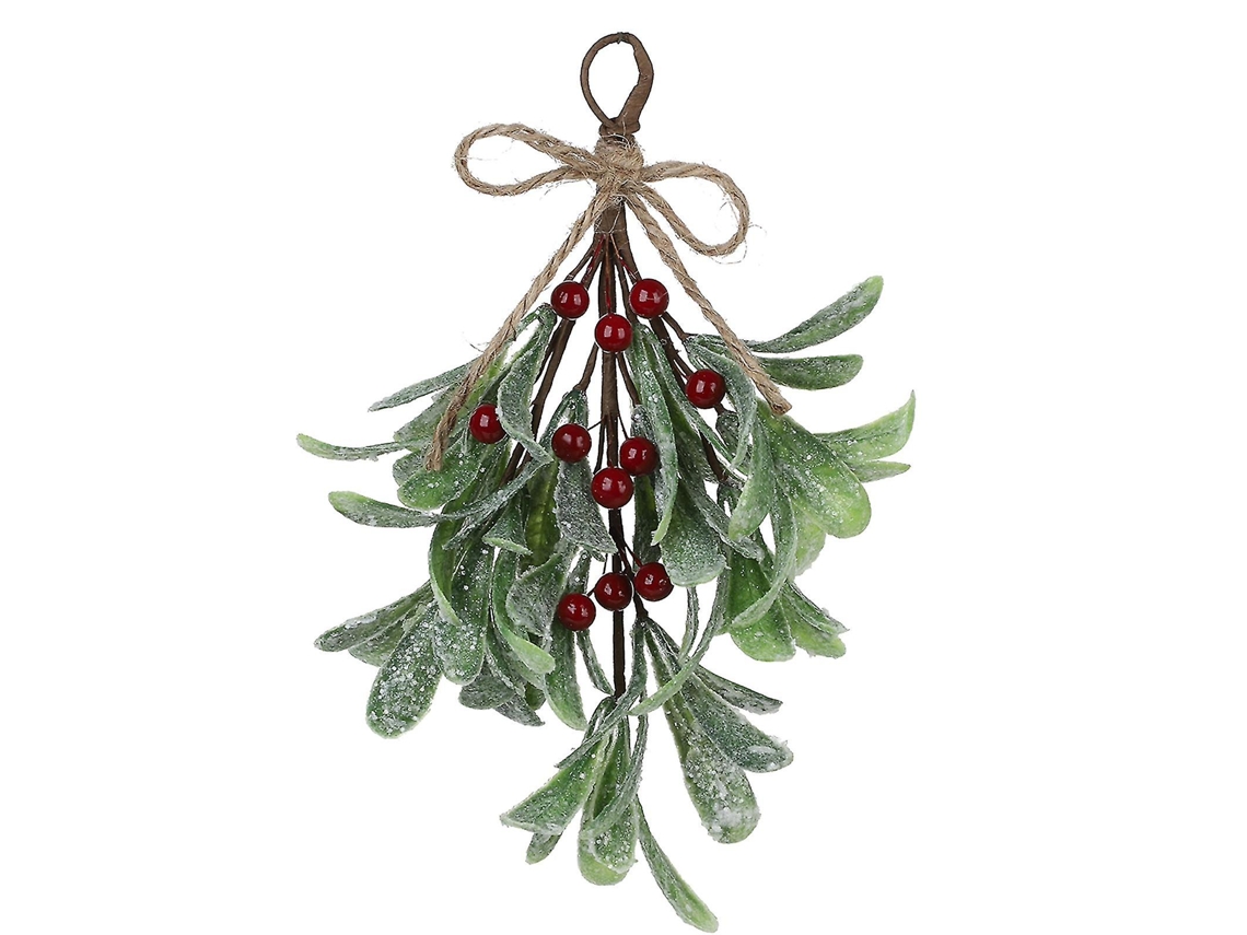 Omni-adorno Artificial De Muérdago Navideño Ramo Colgante Para Decoración Navideña