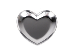 Plato en forma de corazón - Acero inoxidable - Plata KOFIHETY