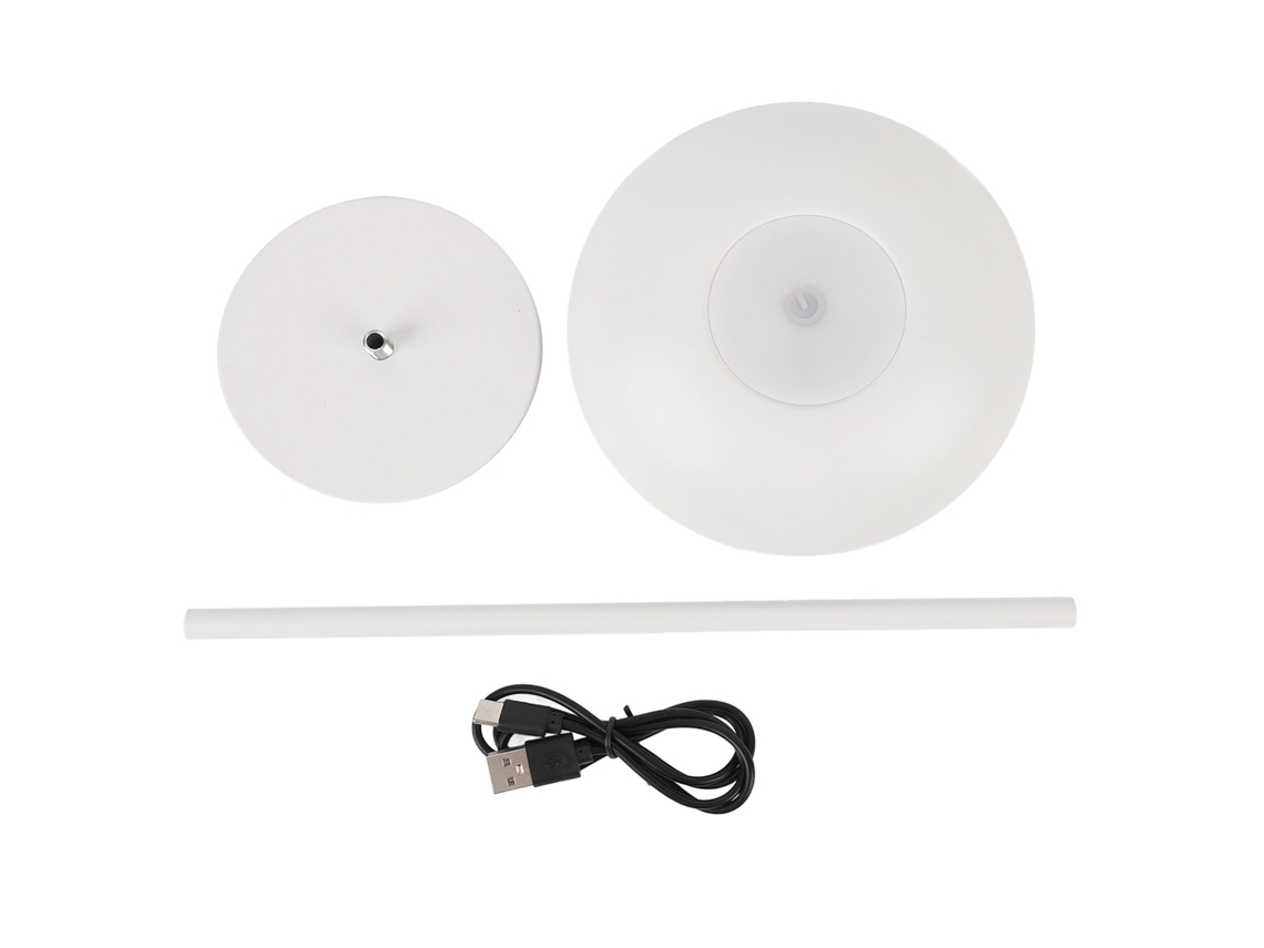 Lámpara de mesa inalámbrica de metal 2026 con sensor táctil, regulable, luz LED cálida de 3000k, funciona con pilas.