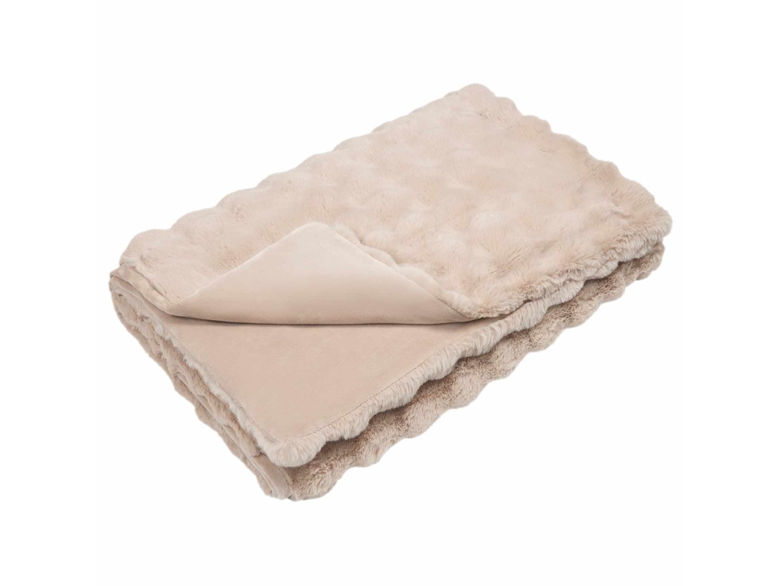 Manta De De Conejo Sintético Antideslizante Olite Beige