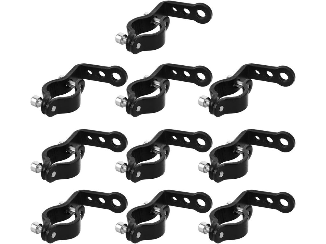 Soporte Para Faro De Motocicleta, Juego De 10 Piezas, Abrazaderas De Acero Inoxidable, Montaje En Tubo...