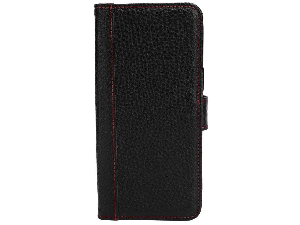 Capa De Couro Anti-choque Corporal Completa Com Ranura Para Cartão Para Iphone 12pro Max Preto