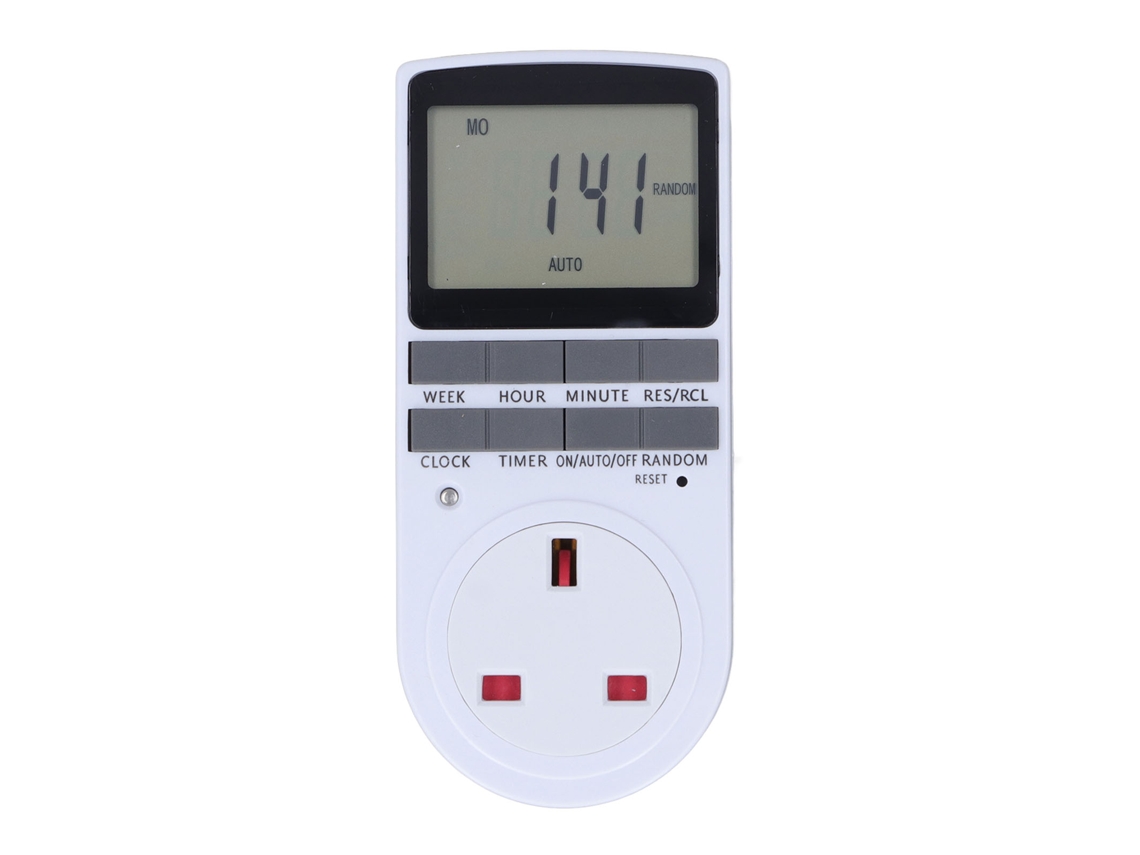 2026velora-enchufe Temporizador Digital Inteligente Ahorro Energía Retardante De Llama Alto Potencia 220-240v Plug Uk