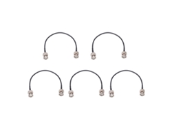 5 Conectores Bnc Macho A Macho Q9 Coaxiales Rg58 De 50 Ω Ofc Con Cable De Pvc Para Antena De Radio Gps