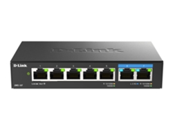 Conmutador de red Gigabit Ethernet no administrado D-Link DMS 107/b, color negro (10/100/1000)