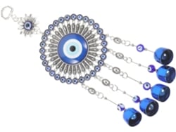 Adorno Colgante De Metal Azul Con Forma De Girasol Para Ventanas Y Puertas, Resistente A La Intemperie.