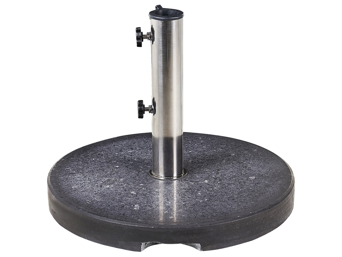 Base para sombrilla BELIANI Ceggia de Granito Negro 45x45x36