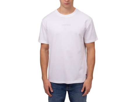 Camiseta de Hombre TOMMY JEANS Blanco (XL)