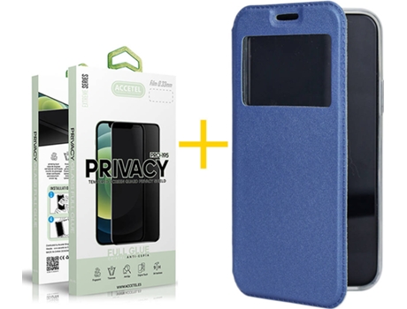 Carcasa + Protector de Pantalla para Samsung Galaxy S22 Plus 5G ACCETEL Azul