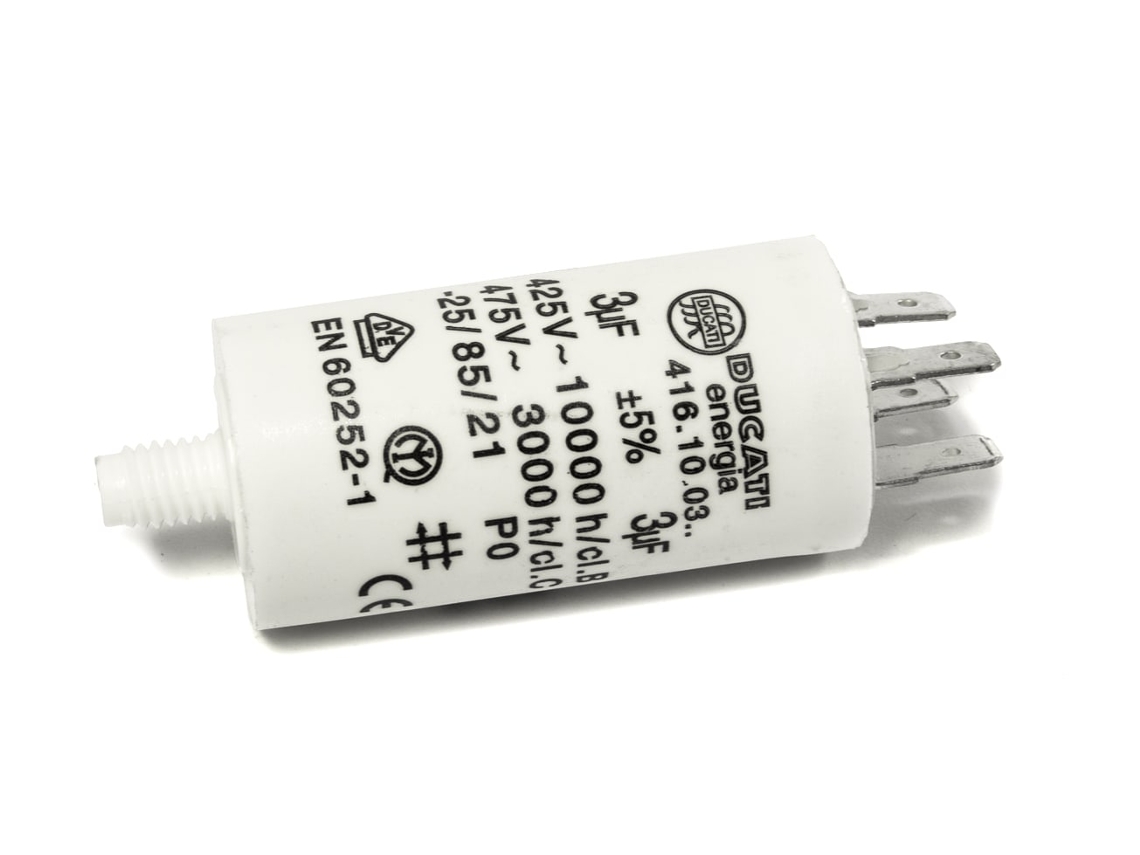 Condensador 3µf - Ducati Para Lavadora Cap704un