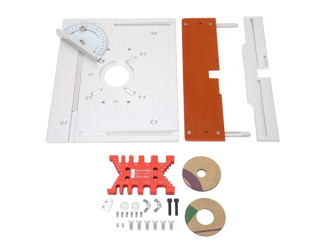 Placa De Inserción De Mesa De Router De Aluminio, Bancos De Carpintería Multifuncionales Para Recorte Y Grabado