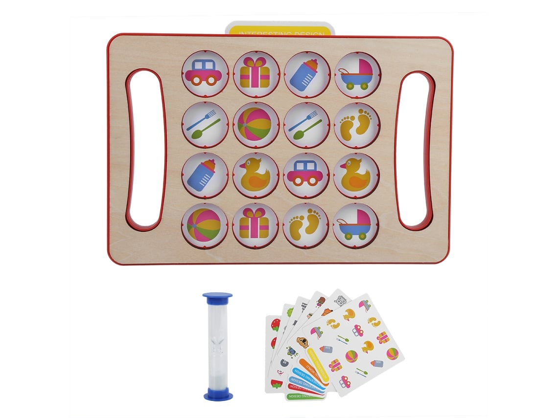 Jogo de Xadrez da Memória de Madeira Rebe para Treinamento de Interação entre Pais e Filhos, Brinquedo Educativo para Bebês, Desenvolvimento Cerebral