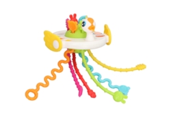Juguete De Cuerda Para Tirar Para Bebés, Juguete Sensorial Educativo Suave Blanco