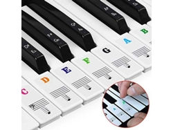 Pegatinas Para Teclas De Piano Linjou 37/49/54/61/88, Transparentes Y Reutilizables Para Principiantes.