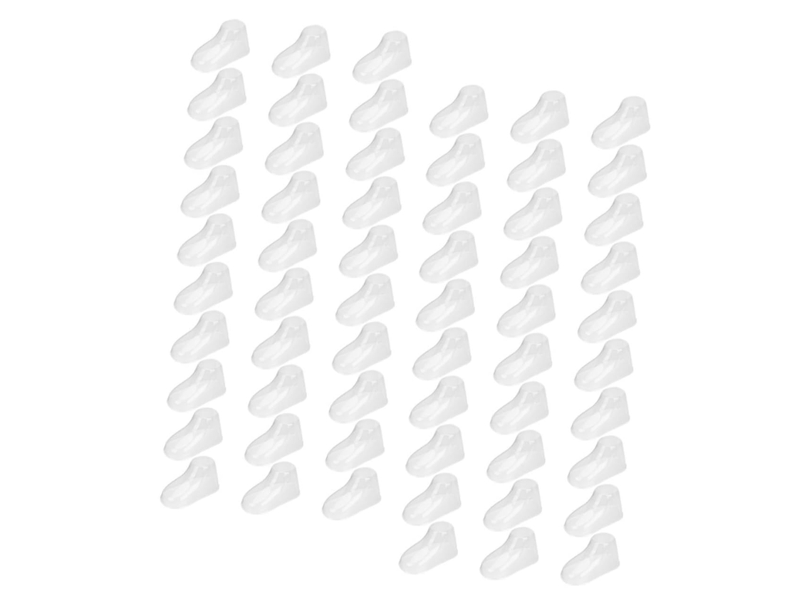 Juego de 100 perchas transparentes para exhibición de zapatos GOKOCO