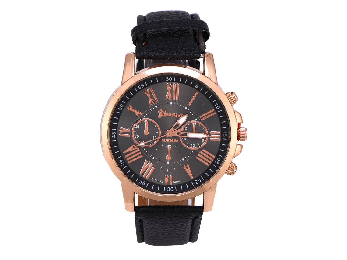 Relógio De Pulso Feminino Lvpai Analógico Com Movimento De Quartzo E Dial Redondo Dourado