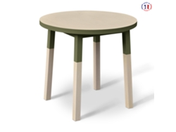 Mesa Redonda MON PETIT MEUBLE FRANÇAIS (Marrón - Madera - 140 x 75 x 45 cm)