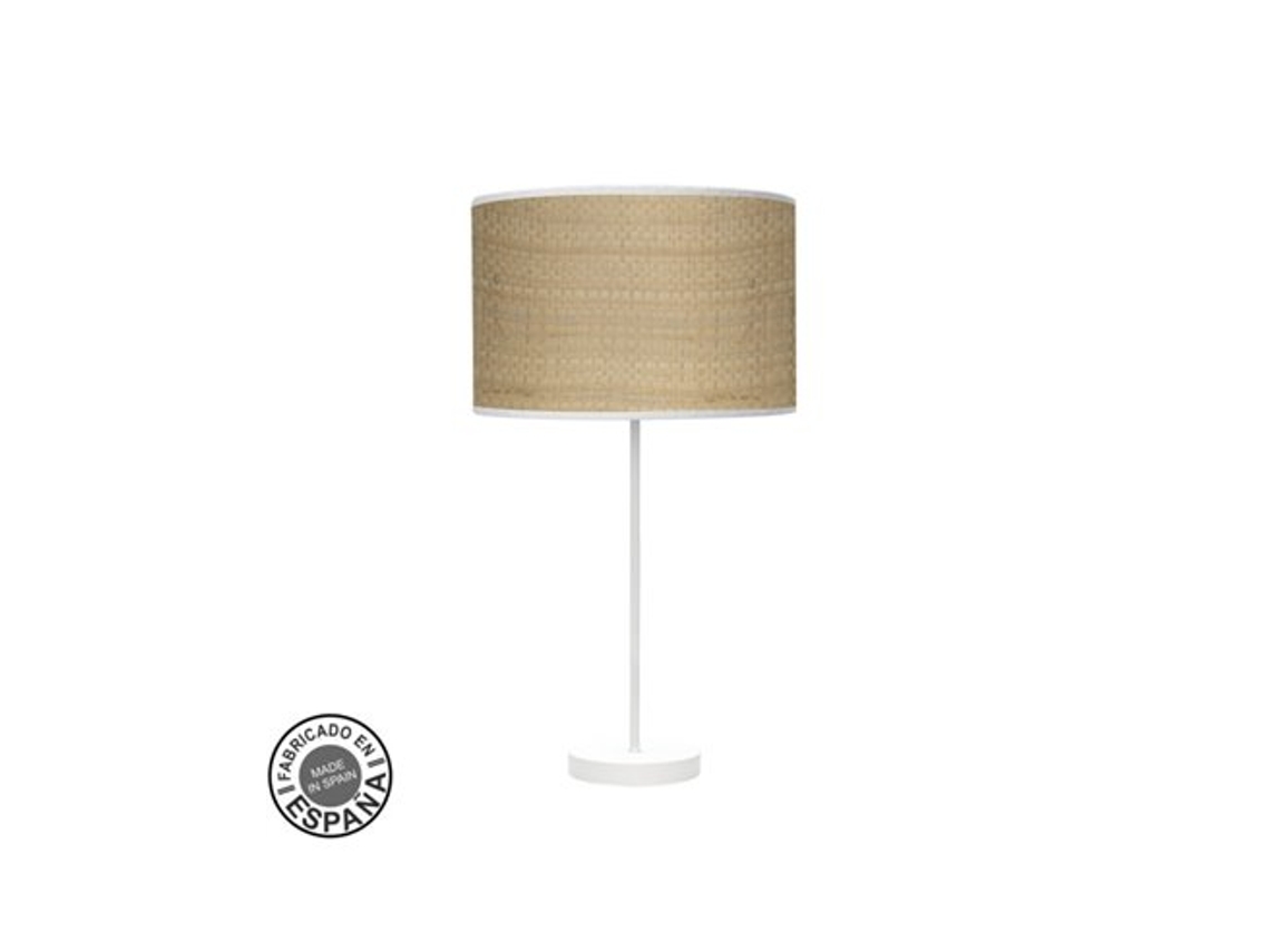 Sobremesa Alto 1xe27 Blanco Cañizo Claro 63x30x30cm Moda