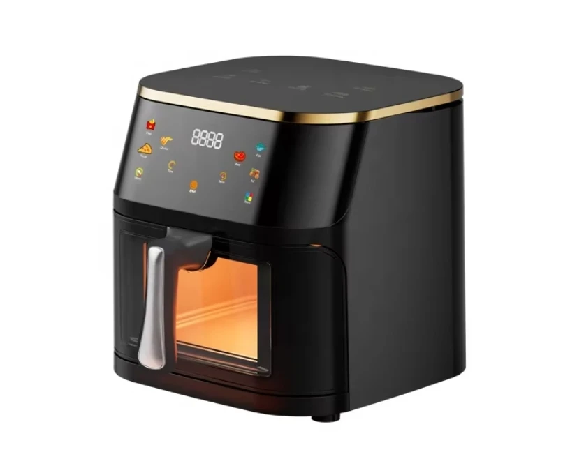Horno Eléctrico/freidora De Aire Cuadrado De Gran Capacidad De 12 Litros, Diseño Moderno E Inteligente (negro)