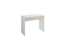 Mesa de Escritorio Con 1 Cajón Blanco / Natural 74X89X50 Cm Tok