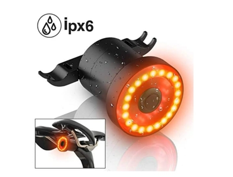 Luces para bicicleta Luz trasera para bicicleta LED Ultrabrillante para todas las bicicletas de carretera Negro-Negro ENZONS