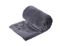 Manta Eléctrica De Felpa Gruesa Con Usb, Temperatura Ajustable (gris, 160 X 85 Cm) Cuich