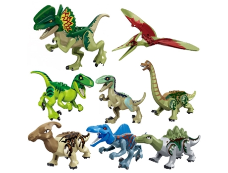 Bloques de Construcción Jurásicos, Dinosaurios Del Mundo Figuras Ladrillos Estilo 19