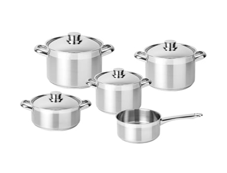 Batería de Cocina SILAMPOS Alegro 5 Piezas Acero inoxidable 18/10