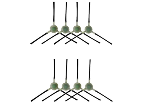 8 peças escova lateral para aspirador de pó para lefant t700/m200/m201/m501/m520