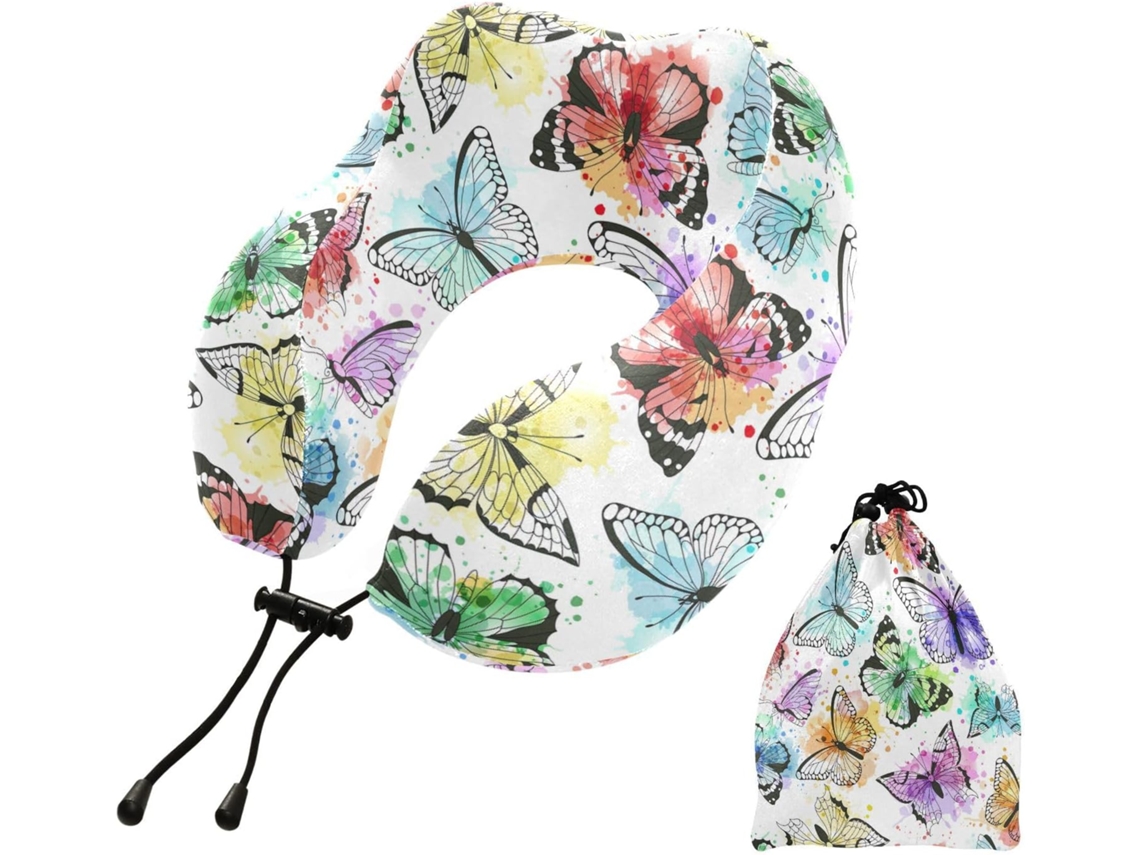 Almohada Viaje Dormir Aviones, Espuma Viscoelástica Poliéster Viscoelástica. Fácilmente Soporte Fácil