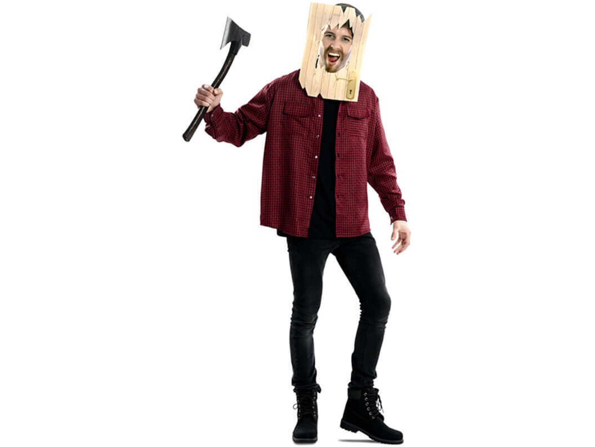 Disfraz de Hombre DISFRAZZES Padre Asesino Loco (Talla: M/L)