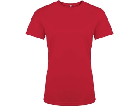 Camiseta de Mujer para Deporte PROACT Multideportes Poliéster Rojo (2XL)
