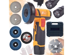 Amoladora angular mini Blue Bird MBB12V de 12 V: precisión y versatilidad | 76 mm | Juego completo