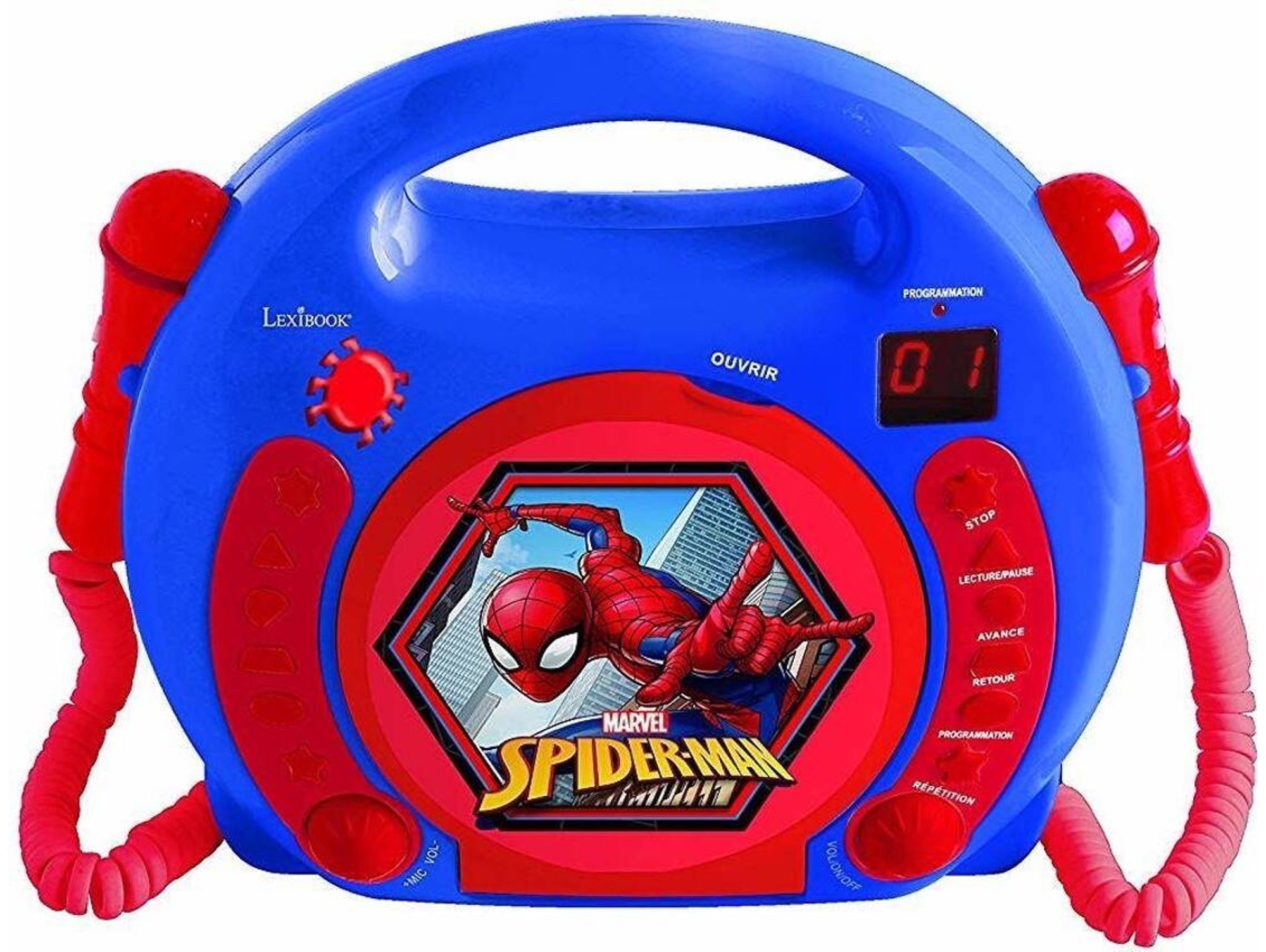 Radio LEXIBOOK Hombre Araña RCDK100SP (Azul - Digital - Pilas)