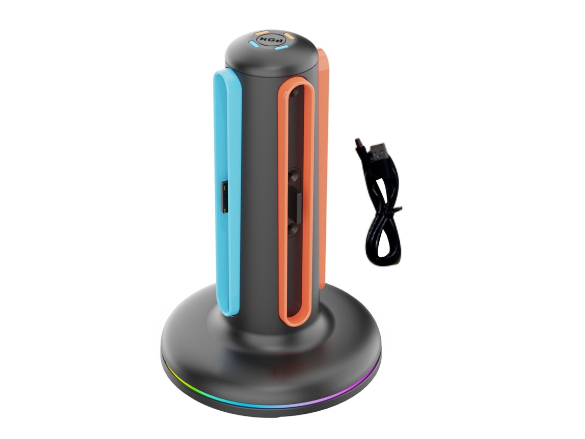 Base De Carga Para Controlador Switch 2, Estación De Carga Magnética De Doble Lado Con 9 Modos Rgb