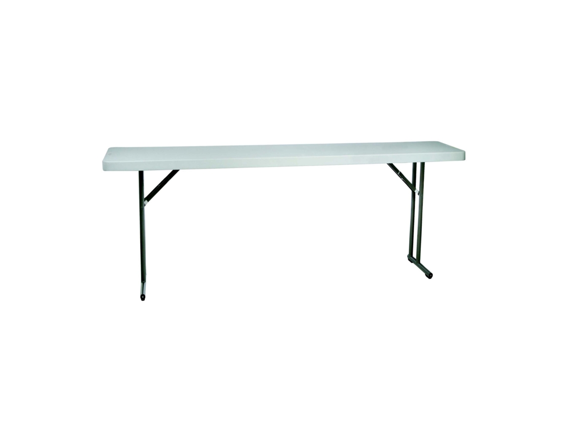 GARBAR BACH Mesa Rectangular Plegable Interior Exterior 180x45 Gris
