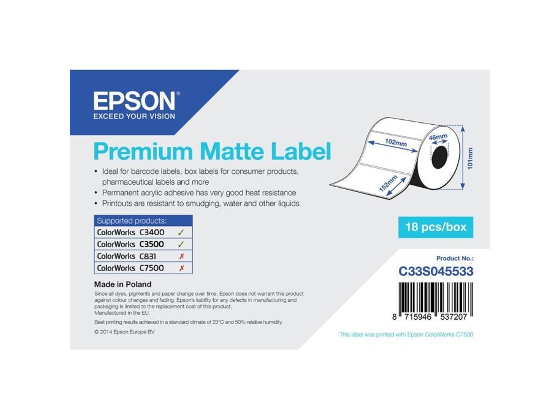 Rollo de Cinta Adhesiva EPSON C33S045533