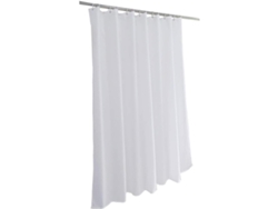 Cortina De Ducha Antimoho - Poliéster - Impermeable - Blanca - Incluye Anillas Para Colgar - 180x180 Cm