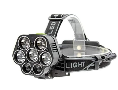 Linterna frontal brillante Linterna frontal LED Linterna frontal negra TURMIN
